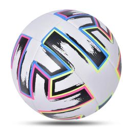 est Ballon de football taille standard 5 ballon de football cousu à la machine PU balles d'entraînement de match de ligue de sports de plein air Futbol Voetbal 240127