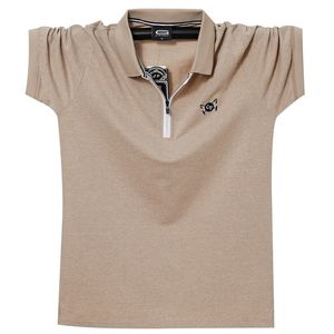 Est été respirant col rabattu coton broderie Style top t-shirts affaires Polo hommes 6XL 220614