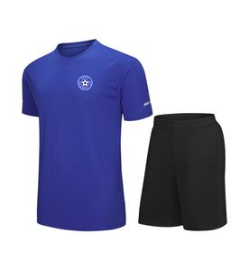 Estland Heren kindervrije tijd Trainingspakken Jersey Sneldrogend pak met korte mouwen Outdoor Sportshirt