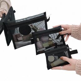 Etuche de maquillage de transparent para hombres y mujeres, bolsa de alenamiento organizadora informel c llera, bolsas aseo, bols f4Hc#