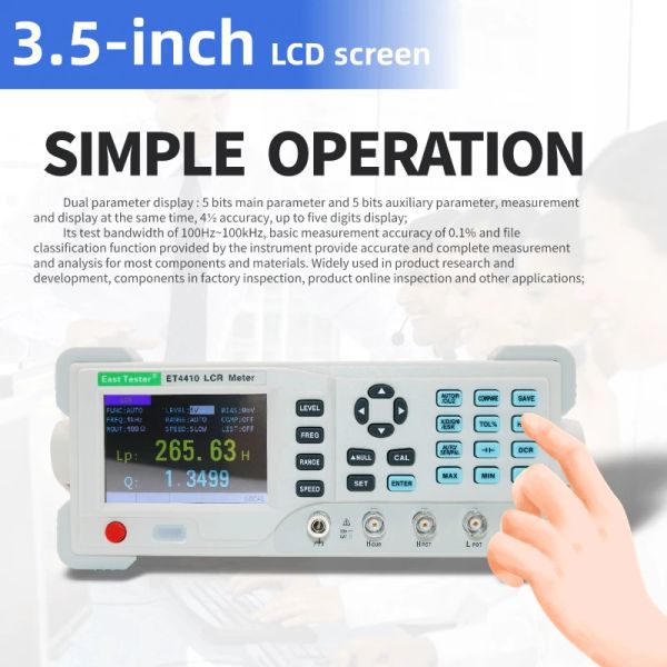 ET4410 LCR METER DIGITAL BENCH LCR BRIDGE METER ET4401 ET4402 RÉSISTANCE DE CAPACITANCE AUTO