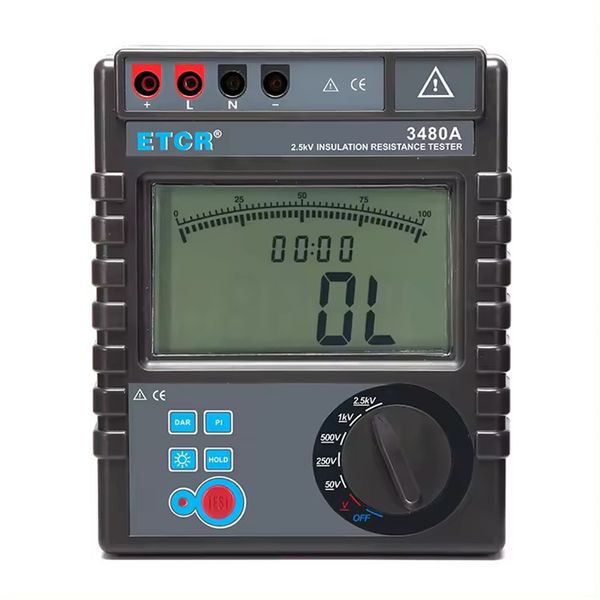 ETCR3480A testeur de résistance d'isolation numérique de haute qualité mégohmmètre numérique 2,5 kv