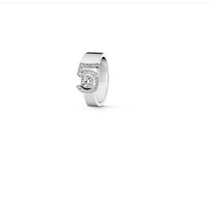 Argent éternel NO.5 anneaux bande nouveau dans les bijoux de luxe pour les femmes pendentif k or coeur collier avec