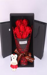 Eternal Rose In Box Flowers Artificial Rose con caja Regalos de cumpleaños del día de San Valentín Romántico Delicado Gordous Gift2556758