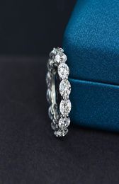 Anillo de moissanita Eternity de 5mm, anillos de plata de ley 100 100 originales para fiesta de boda para mujer, joyería de compromiso fina 3869629