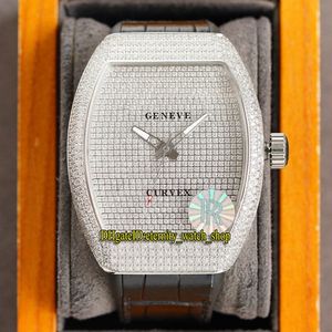 Eternity Jewelry Iced Out Montres RRF V2 Version de mise à niveau Men's Collection V 45 T D NR JAPON MIYOTA AUTALE GYPSOPHILA DIAMOND DI 310A