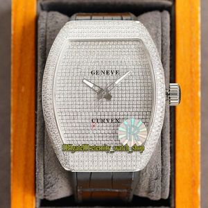 Eternity Jewelry Iced Out Montres RRF V2 Version de mise à niveau Men's Collection V 45 T D NR JAPON MIYOTA AUTALE GYPSOPHILA DIA205P