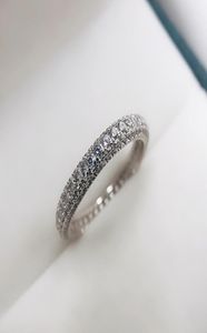 Eternity Promise Ring 925 Silver Micro Pave 5A Zircon CZ Engagement Bands de mariage pour femmes bijoux9032748