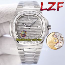 Eternity Watches LZF Bests Versión Cal 324 S C LZCAL 324 Automático helado T Diamond Inlay Bezel 5711 Diamantes Dial 5719 Mens Watch SP 2748