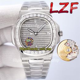 Eternity Watches LZF S Versión CAL 324 S C LZCAL 324 Automático helado T Diamond Inlay Bezel 5711 Diamantes Dial 5719 Mens Wat311u