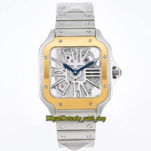 Eternity Watches V3 Version de mise à niveau RRF 0015 Horloge Skeleton LM 0012 Swiss Ronda 4S20 Montre à quartz pour homme Two Tone Gold Démontage rapide Bracelet Super Edition