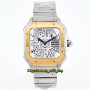 Eternity Horloges V3 Upgrade-versie RRF 0015 Horloge Skeleton LM 0012 Swiss Ronda 4S20 Quartz Herenhorloge Two Tone Gold Quick Disas235f