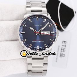 ETF Double Date Commander M021.431.11.041.00 ETA 2836 Montre Homme Automatique Cadran Bleu Saphir Bracelet Acier Inoxydable Montres Hello_watch