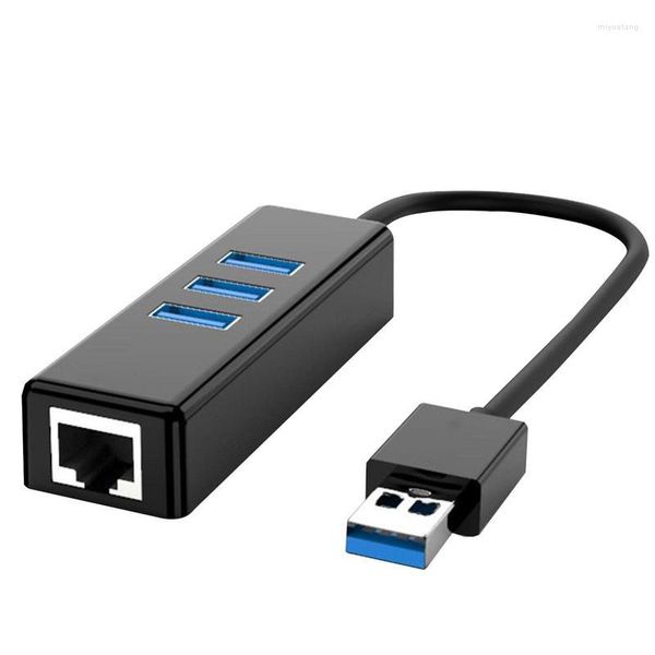 Carte réseau Ethernet USB 3.0 vers A625 100M Port HUB filaire 100 Mbps Gigabit pour adaptateur pour ordinateurs portables