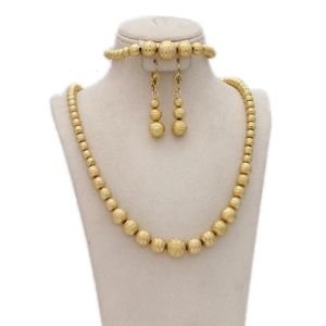Ensemble de perles éthiopiennes 3 pièces AfricaArabMiddle EastGift vente collier et bracelet avec bijoux boule 240307