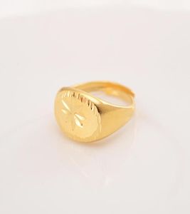 Ethiopië Dubai 18 K Ring Solid Fine Gold Gevulde Arabische Arabische Ringen Resiseerbaar Vliegtuig Figuur Women039S Adolescente sieraden Hallow9961026