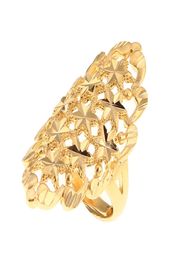 Anillos de banda hueca de Color dorado para boda de tamaño ajustable etíope para mujer, anillos de moda somalíes de Kuwait 2231714