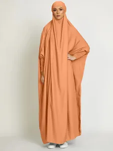 Etnische kleding 10 kleuren Eid capuchon gewaad moslimvrouwen hijab gebed kledingstuk jurk abaya volledig gezicht midden-oosten dubai islamitisch