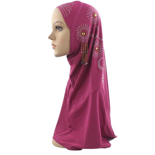 Ropa étnica 10 Uds. Hijab musulmán para mujeres y niñas, pañuelo para la cabeza, gorro, sombrero, pañuelo islámico, turbante islámico turco, Ramadán, venta al por mayor