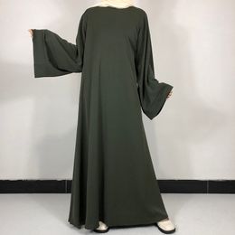 Etnische Kleding 15 Kleuren Basic Plain Nida Abaya Met Gratis Riem Hoge Kwaliteit Moslim Vrouwen Bescheiden Eenvoudige Jurk EID Ramadan Islamitische Kleding 230721