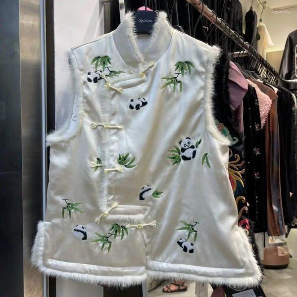 Vêtements ethniques 1pc style chinois adulte créatif mignon motif de panda exquis