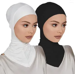 Vêtements ethniques 1PC Femmes Musulman Underscarf Head Cover Foulard Intérieur Hijab Caps Islamique Ninja Écharpe Chapeau Bonnet Bonnet