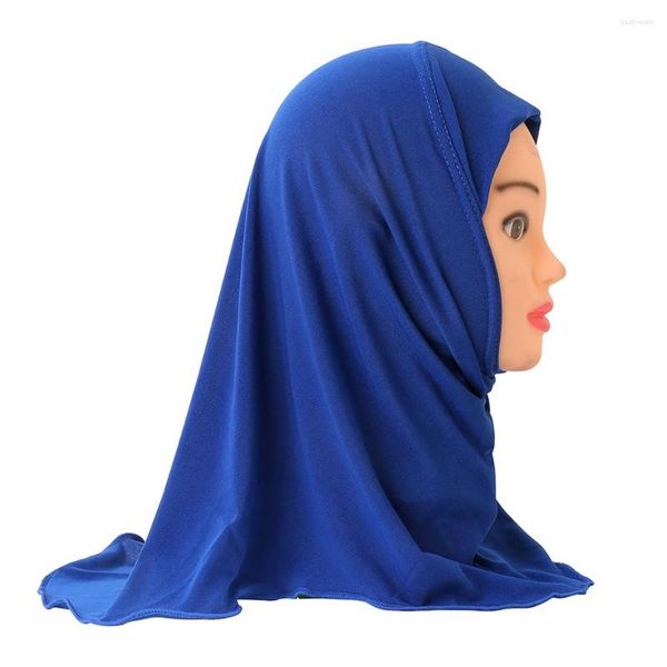 Vêtements ethniques 2-6 ans Hijab uni musulman One Piece AI Amira Écharpe instantanée Prière islamique Hijabs Pull On Ready Made To Wear Châle Wrap