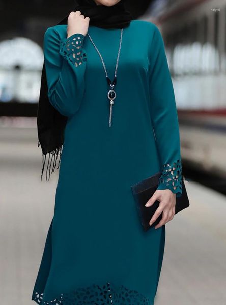 Vêtements ethniques 2 pièces/ensemble femmes caftan musulman Abaya Robe à manches longues Abayas moyen-orient turc modestie Robe Jilbab sans Hijab