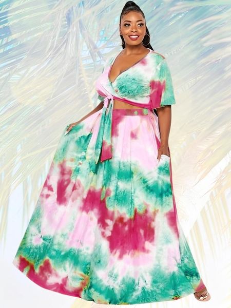 Ropa étnica Conjuntos de 2 piezas Tops y falda Dashiki Vestidos africanos para mujeres Fiesta de moda viste traje de cosplay Robe Marocaine África