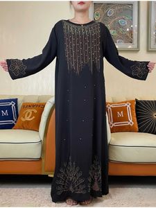Vêtements ethniques 2022 Automne Abaya Femme musulmane longue slve robe Ramadan Prayer Diamonds Kaftan Arabe Islamic Clothing Robe Maroccan Caftan T240510