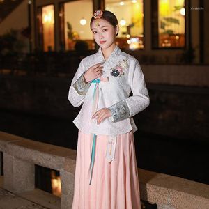Vêtements ethniques 2022 traditionnel Hanbok femme coréenne ancien Costume princesse royale fée minorité danse Performance