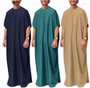 Etnische kleding 2023 Arabische Dubai Lange shirt gewaden Pakistan Islamitische moslimmannen Abaya Kaftan Fashion Thobe Plus Size 5xl Caftan