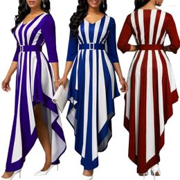 Etnische kleding 2023 Bangladesh Abaya Turkije Stripe Dress 5xl Caftan Marocain Muslim Fashion Ramadan Dubai Islamic