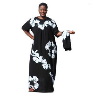 Vêtements ethniques 2023 bohème ample grande taille robes africaines pour femmes mode impression Maxi robe
