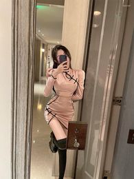 Etnische kleding 2023 Chinese jurk sexy cheongsam verbeterde strakke qipao vrouw 2 -delige vrouwelijke mandarijn kraagfeest