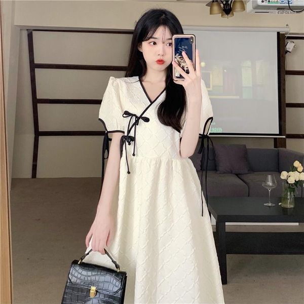 Vêtements ethniques 2023 Style chinois amélioré Qipao robe femmes été taille haute a-ligne jupe longue femmes gracieux quotidien