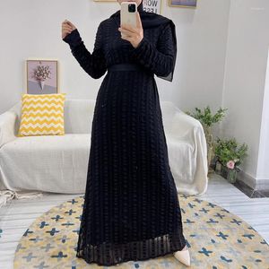 Vêtements ethniques 2023 Eid Robe Longue Femmes Abaya Dubai Ramadan Musulman Robes Hijab Caftan Marocain Caftan Robe Femme Musulmane Islam