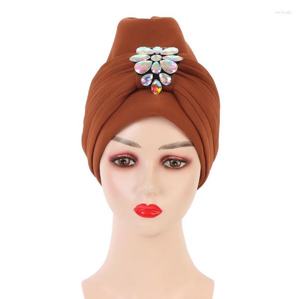 Vêtements ethniques 2023 Mode Africain Headtie Auto Gele Nigérian Mariage Musulman Turban Cap Arabe Inde Bonnet Femmes Wrap Tête Turbante Mujer