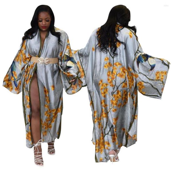 Ropa étnica 2023 estilo de moda señora disfraces Sexy Kimono japonés vestido cárdigan pijamas ropa de dormir mujer bata de baño suave No