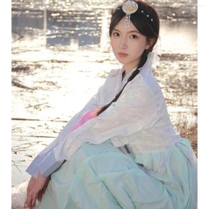 Vêtements ethniques 2023 Hanbok Robe coréenne Court Style Performance Traditionnelle National Stage Fairy S693