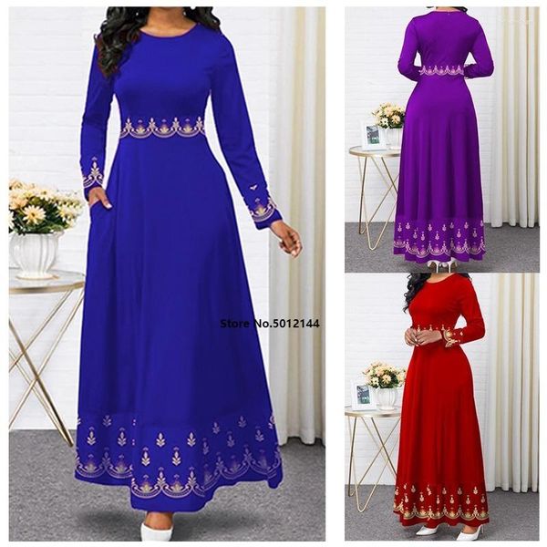 Ropa étnica 2023 Indonesia vestido Hijab Bangladesh vestido de talla grande 5XL Dubai azul Abaya para mujeres Pakistán musulmán largo islámico