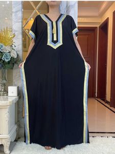 Vêtements ethniques 2023 Dernières arrivages Femmes Été Robe d'été High Quty Tissu de broderie Long Abaya Abaya African Islamic Vêtements T240510
