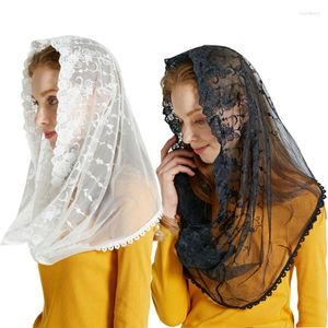 Etnische kleding 2023 Mantilla Veil Katholieke kerk Massiekopdeksels Latijnse kapel borduurwerk