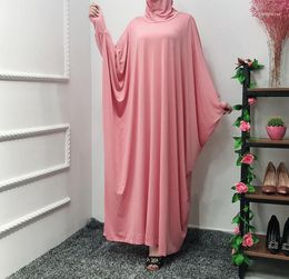 Etnische Kleding 2023 Moslim Vrouwen Hijaabs Jurk Gebed Kledingstuk Ramadan Eid Kleding Hijiab Volledige Cover Islam Dubai Gewaden Abaya