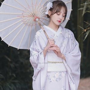 Vêtements ethniques 2023 National Flower Imprimer Femmes Traditionnelle Japonaise Kimono Vintage Haori Yukata Peignoir Poshoot Stage Robe de spectacle