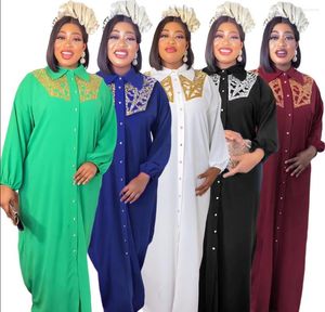 Etnische Kleding 2023 Plus Size Afrikaanse Chiffon Pailletten Jurk Voor Vrouwen Elegante Dame Avond Party Gown Zomer Nigeriaanse Abaya Kaftan gewaad