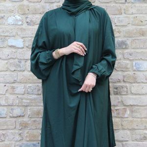 Vêtements ethniques 2023 Solide Musulman Même Hood Écharpe Dubaï Turc Arabe Turban Wrap Malaisie Marocain Col Ras Du Cou Taille Haute Toga En Gros