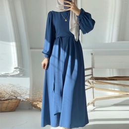 Ropa étnica 2024 Conjuntos musulmanes de 2 piezas Abaya Dubai Traje turco Falda larga y conjunto superior Mujer Ramadán Eid Traje a juego islámico modesto