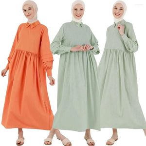 Vêtements ethniques 2024 Automne Abayas pour les femmes musulmanes élégantes Broderie Collier Maxi Robe Turquie Arabe Kaftan Robe Islamique Eid