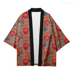 Etnische kleding 2024 Classic Design 3D heren/dames Harajuku Kimono Beach Cardigan Top Yukata heren Haori